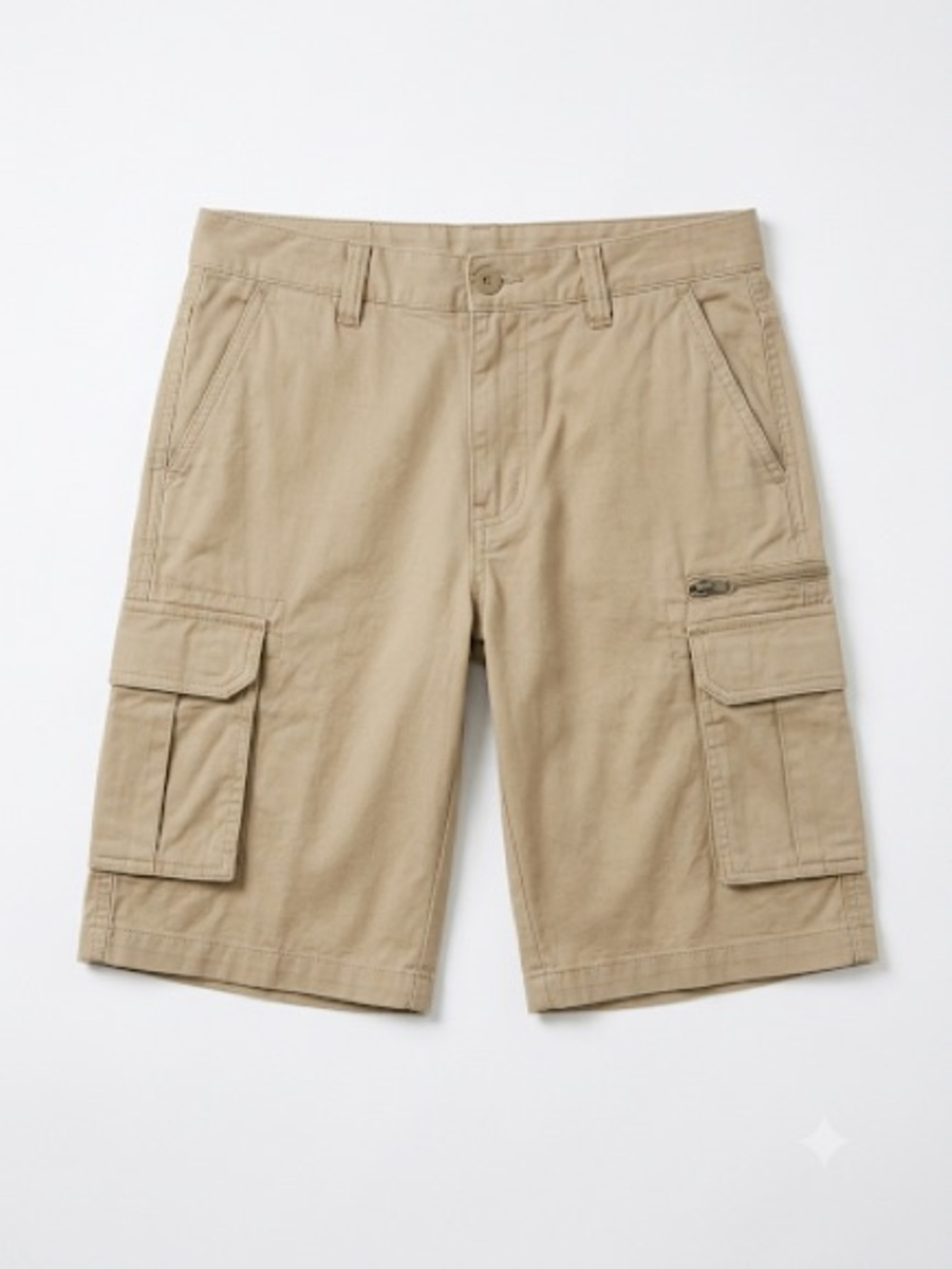 George Men's Tan Cargo Shorts - Multi-Pocket Utility